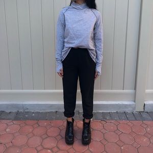 Stripped Super Soft Athletic Shawl Collar Running